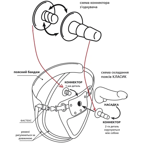 Насадка для страпону тілесна EGZO Ciberskin (NSTR16)