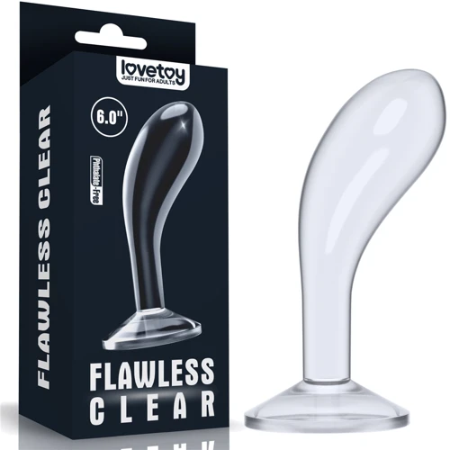 Анальная пробка LoveToy Flawless Clear Prostate Plug 6''