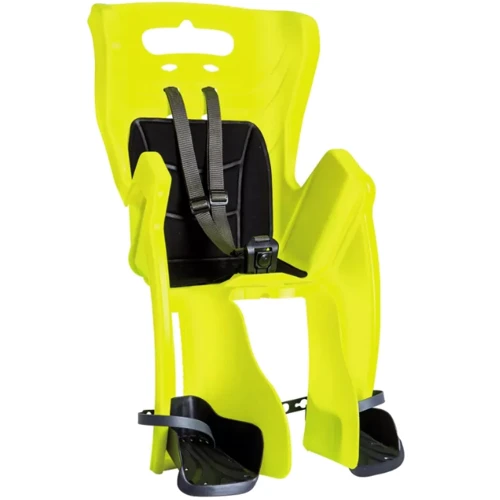 Сиденье заднее Bellelli Little Duck Standard Multifix неоново-желтое с черной подкладкой (Hi Vision)