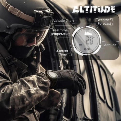 Наручний годинник North Edge Vertico з компасом: Водонепроникність 5 ATM
