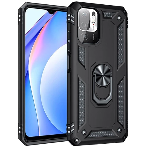 Аксессуар для смартфона Mobile Case Shockproof Serge Magnetic Ring Black for Xiaomi Redmi Note 10 5G / Poco M3 Pro / Poco M3 Pro 5G: Совместимость Xiaomi Redmi Note 10 5G / Poco M3 Pro / Poco M3 Pro 5G