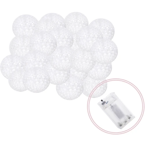 Гирлянда на батарейках Springos Cotton Balls 6 м 30 LED CL0049 Warm White: Количество ламп 30