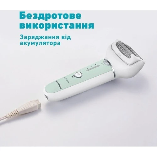 Эпилятор Panasonic ES-EY70-G520: Цвет белый/зеленый