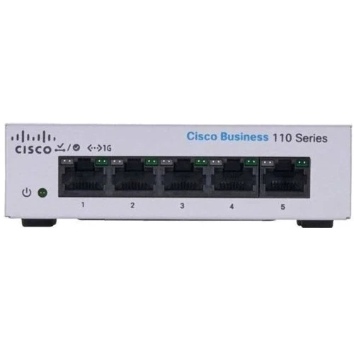 Мережевий комутатор Cisco CBS110-5T-D-EU: Порти только Gigabit Ethernet (10/100/1000)