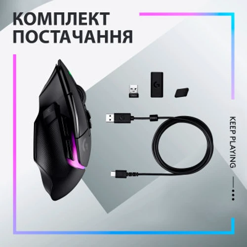 Мишка Logitech G502 X PLUS Black (910-006162, 910-006165): Час відгуку 1 мс