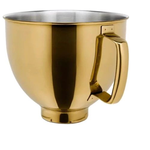 Чаша KitchenAid из нержавеющей стали с ручкой 4.8 л золотая (5KSM5SSBRG)