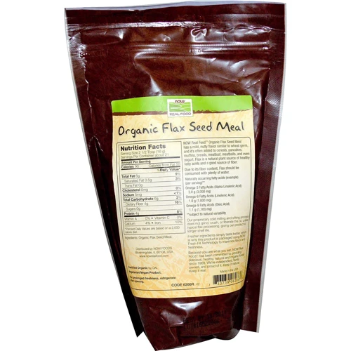 NOW Foods Flax Seed Meal Real Food organic 340 g (Льняное питание): Форма выпуска Порошок
