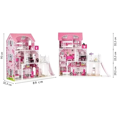 Ляльковий будиночок Ecotoys XXL з гіркою (TL49059) фото 2