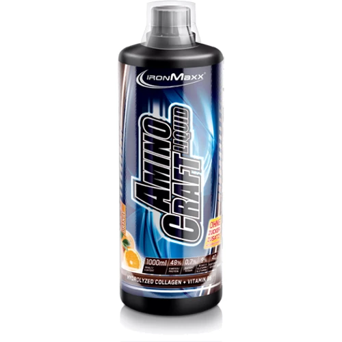 Аминокислота для спорта IronMaxx AminoCraft Liquid 1000 ml /40 servings/ Orange