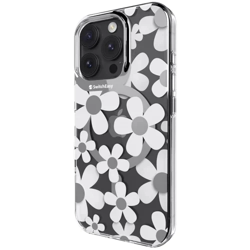 Чохол для iPhone Switcheasy Fleur M 3D Patterned Shockproof Case White (SPH66P269WH24) для iPhone 16 Pro