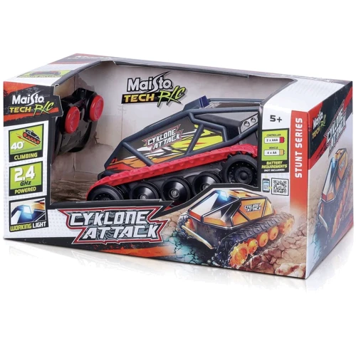 

Вездеход Maisto Tech Cyklone Attack черно-красный на радиоуправлении (82755 grey/red)