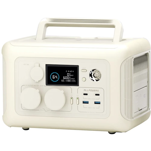 Зарядная станция Allpowers R600 299Wh 600W LiFeP04 Beige фото 11
