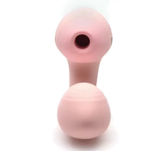 Вакуумный вибратор Kistoy Tina Mini Light Pink, вагинально-клиторальный