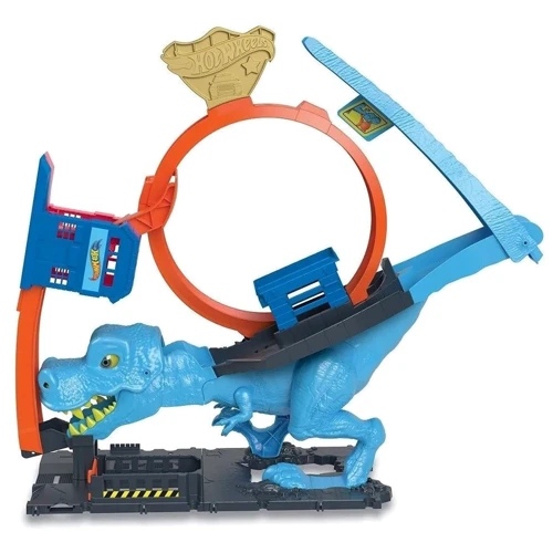 Ігровий набір Hot Wheels Полювання Ті-Рекса (HKX42): Колір голубой