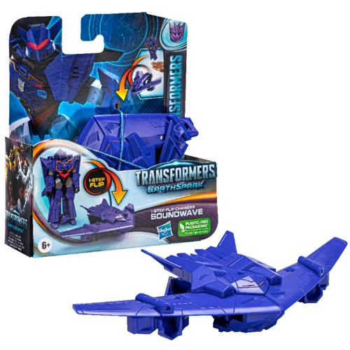 Фигурка Трансформер HASBRO TRANSFORMERS серии Трансформеры: Новая искра F6714 EARTHSPARK 1 STEP FLIP SOUNDWAVE (F6229_F6714)