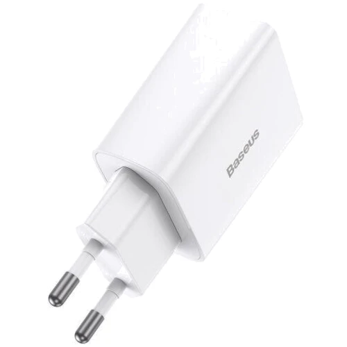 Зарядний пристрій Baseus USB-C Wall Charger 1С 20W White (CCFS-SN02): Кабель в комплекті отсутствует