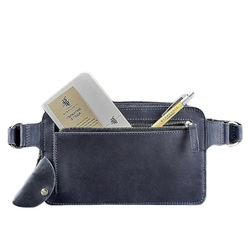Сумка поясная BlankNote DROPBAG MAXI (Ночное небо) - синяя (BN-BAG-20-nn): Фактура Матовая, Гладкая