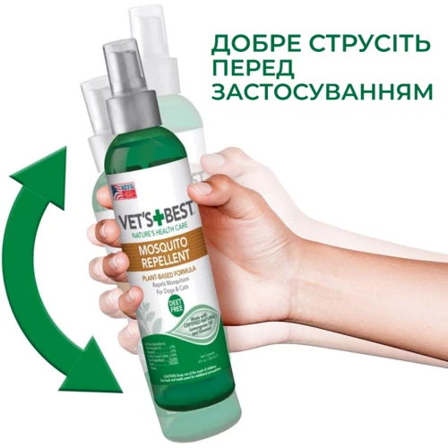 Спрей VET`S BEST Mosquito Repellent от насекомых для собак и котов 235 мл (vb10475) фото 1