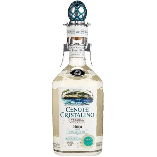 Текила Cenote Cristalino Anejo 40% 0.7 л (WNF7503023613392)