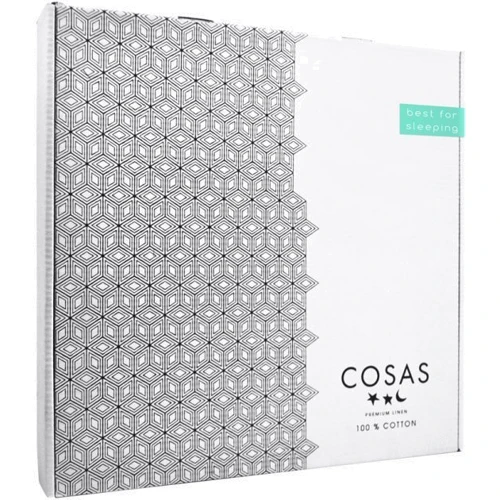 Комплект постельного белья Cosas Building зигзаг серо-желтый подростковый 155х215 см (Стройк__ЗигСер_155)