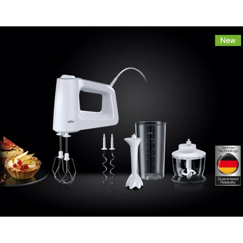 Миксер Braun HM 3137 White: Мощность, Вт 500