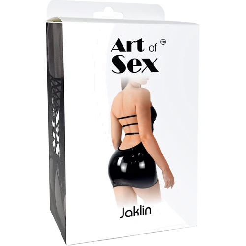 Сексуальное виниловое платье Art of Sex - Jaklin (XS-M, красный)