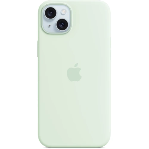 Чехол для iPhone Apple iPhone 15 Plus Silicone Case with MagSafe - Soft Mint (MWNG3ZM/A)