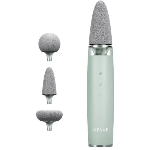 Шлифовальная пилка для стоп с дополнительными насадками GESKE Electric Pumice Foot Smoothing Multi-Pen 8в1 green (HB0530)