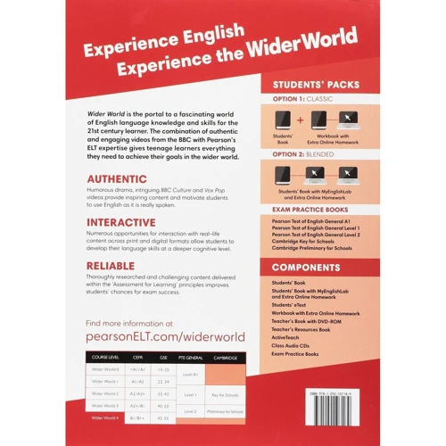 Wider World 4 SB (учебник для учеников и студентов 4901990000): Количество страниц 144