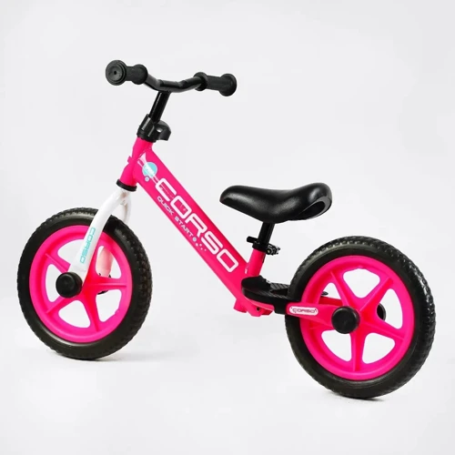 Біговел Corso Sprint 12" рожевий (JR-01309): Діаметр коліс, дюймів 12