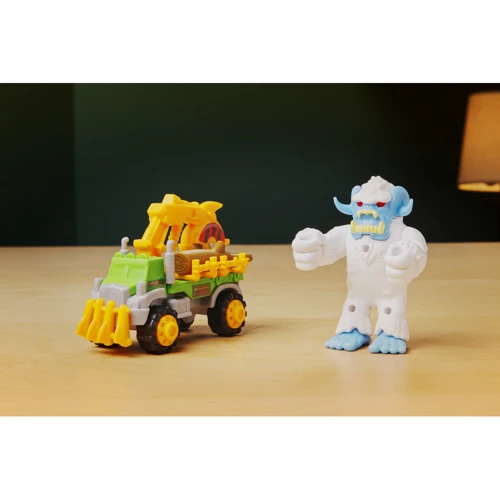Ігровий набір Road Rippers Snap'n Play Monsters Attack - White yeti vs Green log truck (20303)