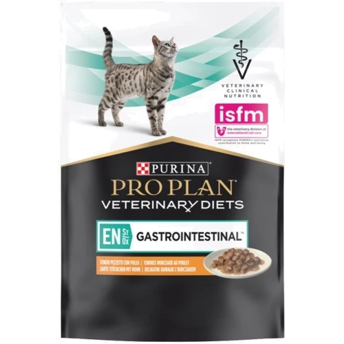 Влажный корм для котов Pro Plan Veterinary Diets EN Болезни ЖКТ с курицей в подливке 10х85 г (8445290093561): Порода Все породы