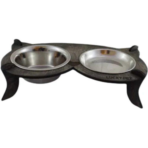 Миски на подставке Lucky Pet Cat 32x18x8 см черные (4820224213507): Тип Миски