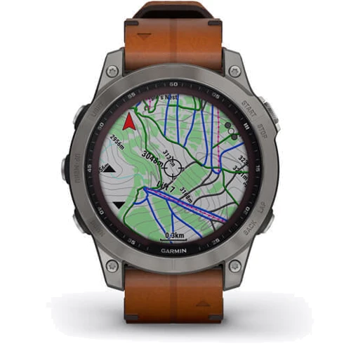 Смарт-часы Garmin Fenix 7 Sapphire Solar Titanium with Chestnut Leather Band (010-02540-31): Интерфейсы подключения Bluetooth , Wi-Fi , ANT