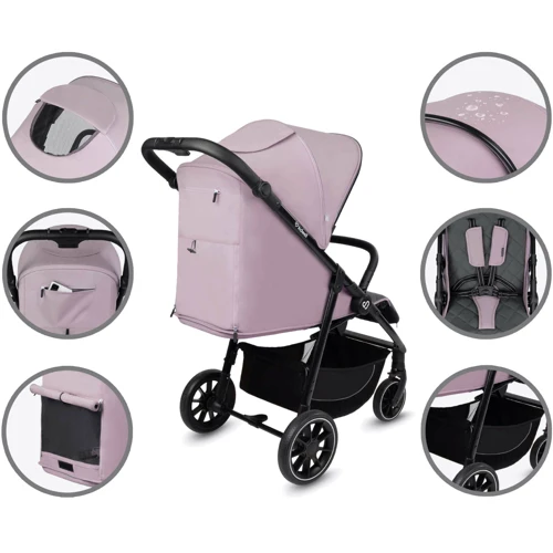 Прогулочная коляска Kidwell ENZO Pink (Hnrt_4911) фото 4