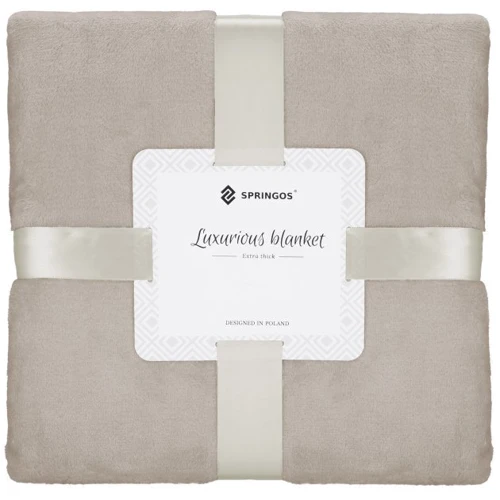 Плед Springos Luxurious Blanket 150x200 см бежевый (HA7204): Производитель Springos