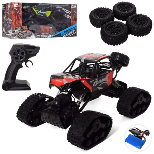 Джип-вездеход BIGFOOT BEAST на радиоуправлении 666-644XA со сменными колесами (Красный): Форма Автомобиль