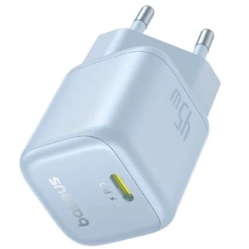 Зарядное устройство Baseus USB-C Wall Charger GaN 1C 45W Blue (P10176800313-00): Кабель в комплекте отсутствует