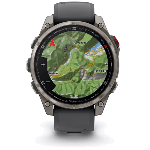 Смарт-часы Garmin Fenix 8 Pro AMOLED 47mm Sapphire Titanium with Graphite/Black Silicone Band (010-03198-11)