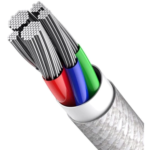 Кабель Baseus Cable USB-C to USB-C High Density Braided 100W 2m White (CATGD-A02) фото 5