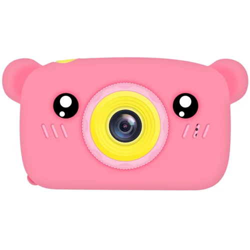 Цифровой детский фотоаппарат XoKo KVR-005 Bear розовый (KVR-005-PN)