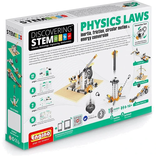 Конструктор Engino Stem Закон Ньютона и Наклонные плоскости (STEM902)