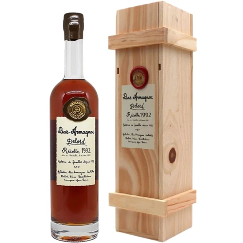 Арманьяк Delord Bas-Armagnac 1992 wooden box 40 % 0.7 л (WHS3324113719923)