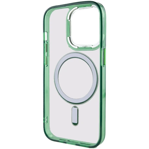 Чехол для iPhone Epik TPU Iris with MagSafe Green for iPhone 14: Материалы Силикон