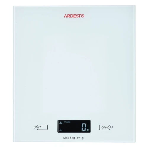 

Весы кухонные Ardesto SCK-893W, макс. вес 5 кг/белые (SCK-893W)