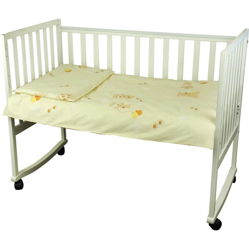 Набор для детской кроватки Руно "Младенец" 60x120 бязь (932.02_(Бежевий) ведмедик з кулькою): Тип постельный комплект