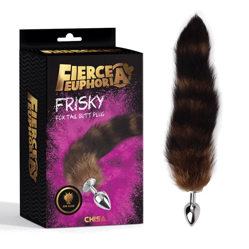 Анальная пробка с хвостом Fierce Euphoria Frisky Fox Tail Butt Plug