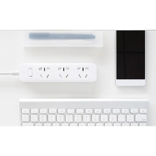 Удлинитель KingMi Power Strip (3 розетки без USB), White фото 2