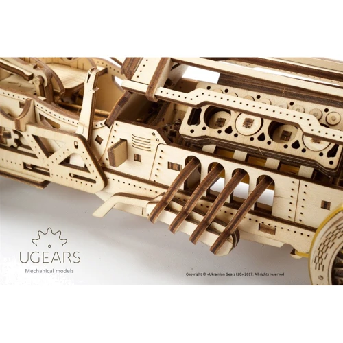 Механічний 3D пазл UGEARS "Спорткар U-9 Гран-прі" (70044) фото 11