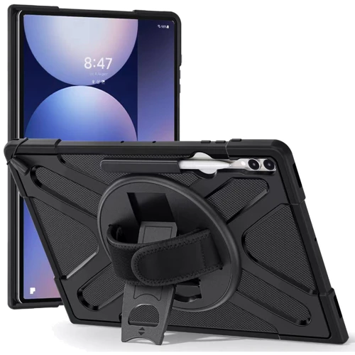 Аксесуар для планшетних ПК BeCover Heavy Duty Case з Stand Black для Samsung Galaxy Tab S8 Ultra / S9 Ultra / S10 Ultra (713664): Колір чорний